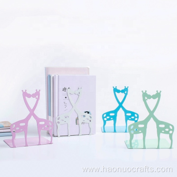 Giraffe student iron bookshelf cartoon simple stationery